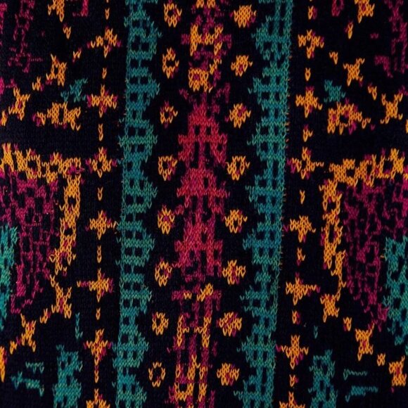 New w/Tags - Farm Rio Yawanawa Stripe Midi Sweater Dress, Sml Oversize - Picture 10 of 11